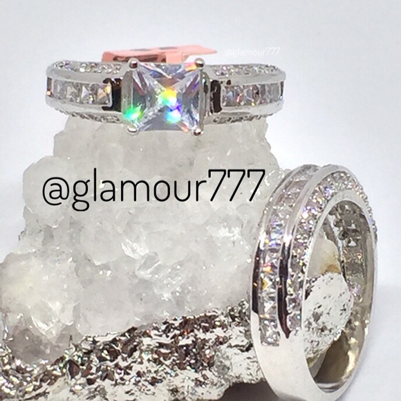 🛍Diamond Ring Set (simulated) - Picture 8 of 8